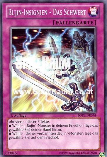 Bujin Regalia - The Sword Single: Yu-Gi-Oh! Judgment of the Light Einzelkarte
