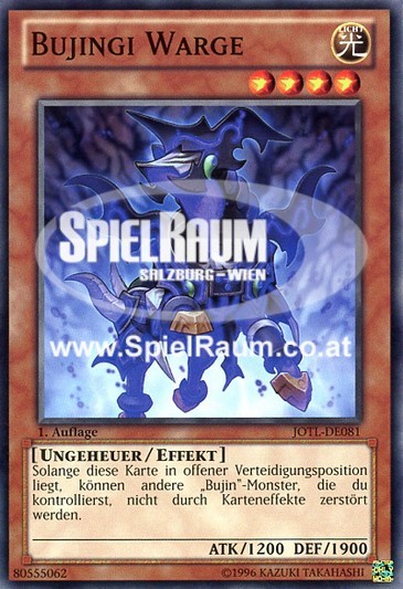 Bujingi Warg Single: Yu-Gi-Oh! Judgment of the Light Einzelkarte