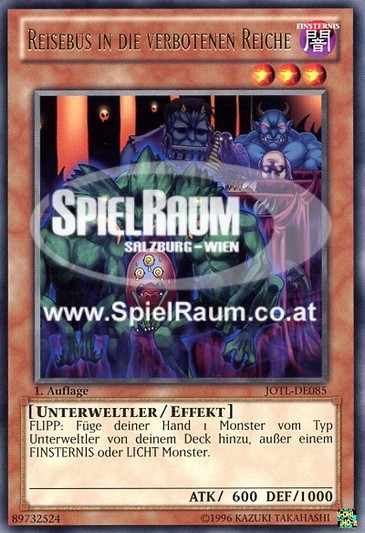 Tour Bus To Forbidden Realms Single: Yu-Gi-Oh! Judgment of the Light Einzelkarte