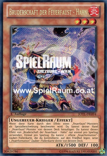 Brotherhood of the Fire Fist - Rooster Single: Yu-Gi-Oh! Judgment of the Light Einzelkarte