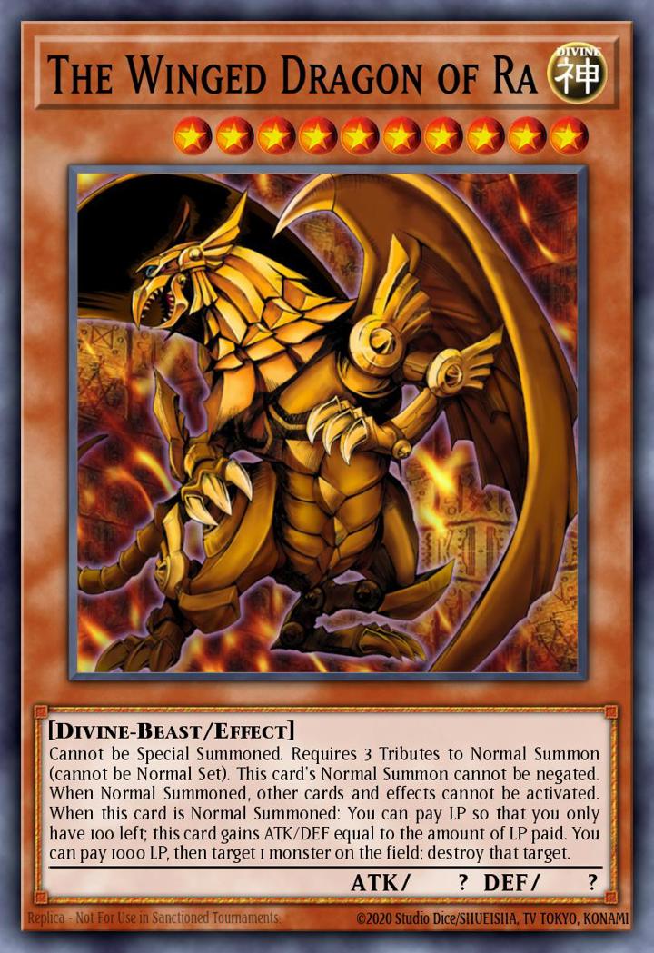 The Winged Dragon of Ra (V.1 - Ultra Rare)