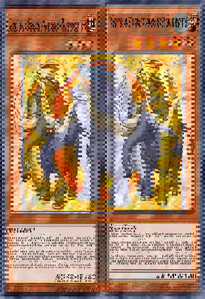 Crystal Beast Amber Mammoth