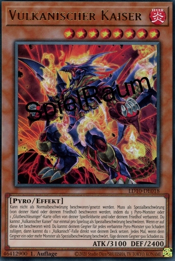 Volcanic Emperor Single: Yu-Gi-Oh! Legendary Duelists: Soulburning Volcano Einzelkarte