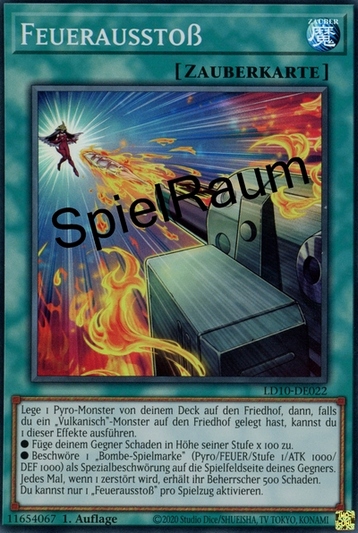 Fire Ejection Single: Yu-Gi-Oh! Legendary Duelists: Soulburning Volcano Einzelkarte