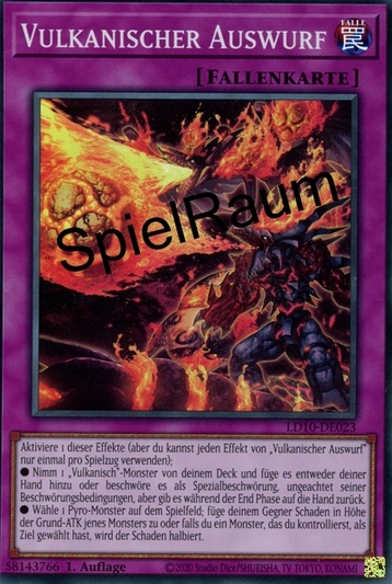Volcanic Emission Single: Yu-Gi-Oh! Legendary Duelists: Soulburning Volcano Einzelkarte