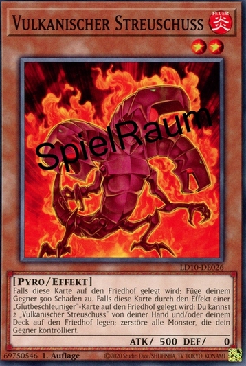 Volcanic Scattershot Single: Yu-Gi-Oh! Legendary Duelists: Soulburning Volcano Einzelkarte