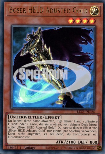 Evil HERO Adusted Gold (V.1 - Ultra Rare)