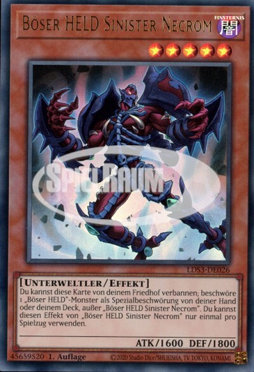 Evil HERO Sinister Necrom (V.1 - Ultra Rare)