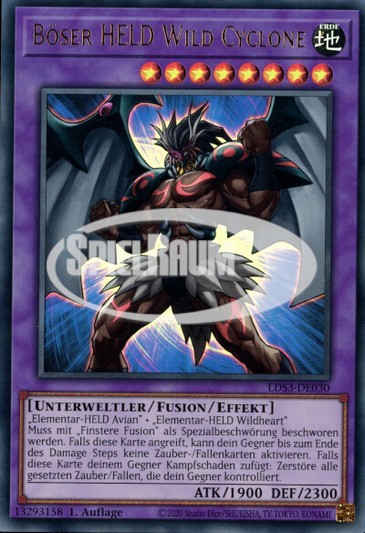 Evil HERO Wild Cyclone (V.1 - Ultra Rare)