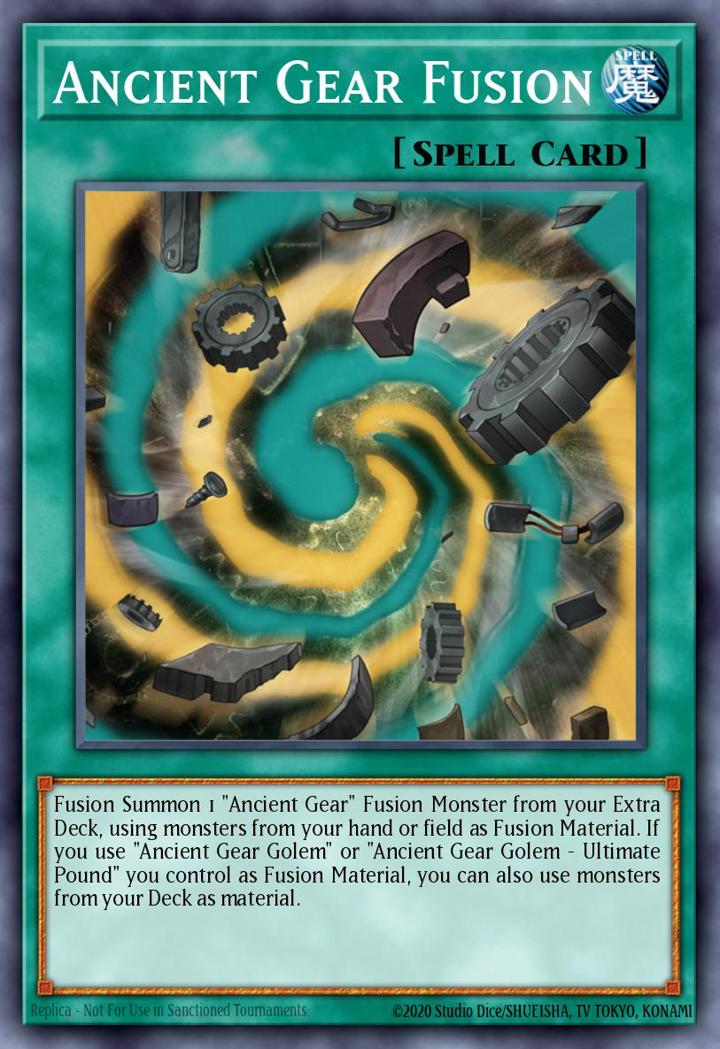 Ancient Gear Fusion Single: Yu-Gi-Oh! Legendary Duelists: Ancient Millennium Einzelkarte