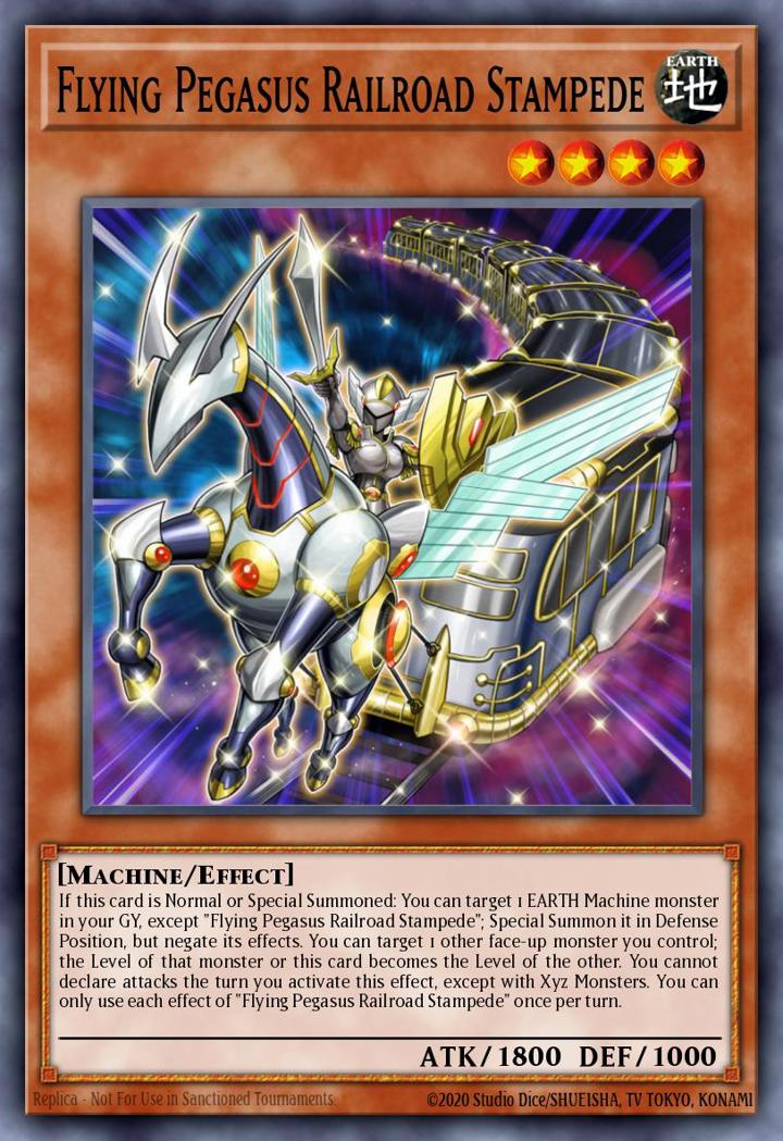 Flying Pegasus Railroad Stampede Single: Yu-Gi-Oh! Legendary Duelists: Sisters of the Rose Einzelkarte