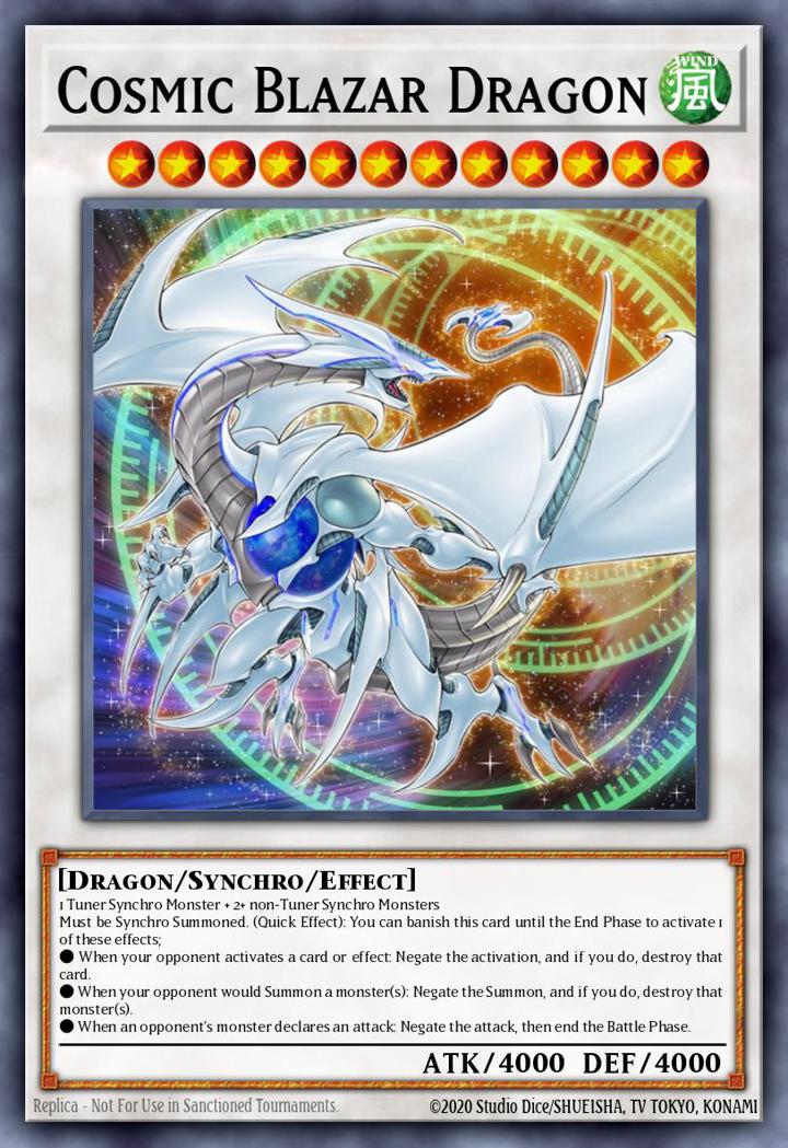 Cosmic Blazar Dragon Single: Yu-Gi-Oh! Legendary Duelists: Magical Hero Einzelkarte