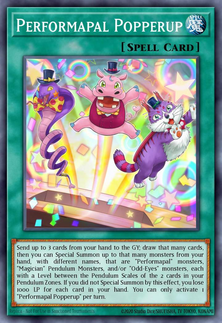 Performapal Popperup Single: Yu-Gi-Oh! Legendary Duelists: Magical Hero Einzelkarte