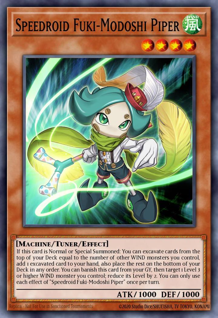 Speedroid Fuki-Modoshi Piper Single: Yu-Gi-Oh! Legendary Duelists: Synchro Storm Einzelkarte