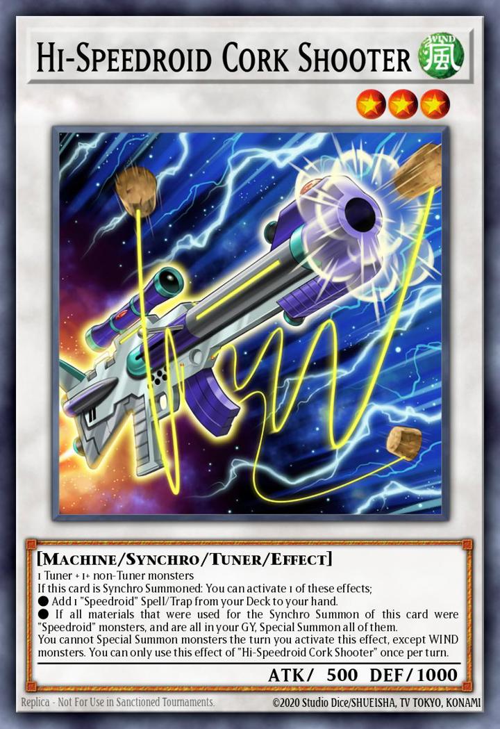 Hi-Speedroid Cork Shooter Single: Yu-Gi-Oh! Legendary Duelists: Synchro Storm Einzelkarte