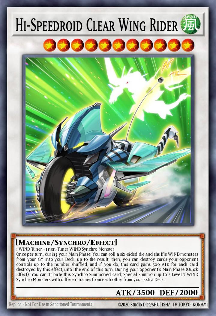 Hi-Speedroid Clear Wing Rider Single: Yu-Gi-Oh! Legendary Duelists: Synchro Storm Einzelkarte