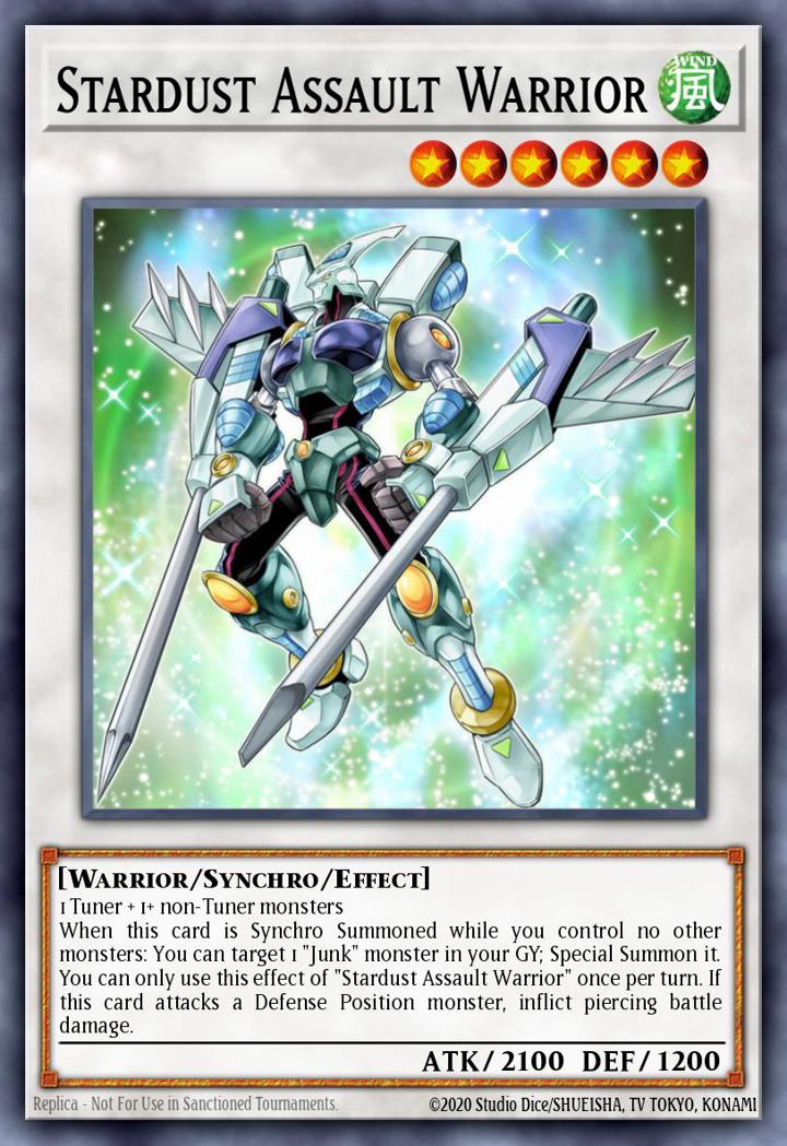 Stardust Assault Warrior Single: Yu-Gi-Oh! Legendary Duelists: Synchro Storm Einzelkarte
