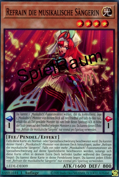 Refrain the Melodious Songstress Single: Yu-Gi-Oh! Legacy of Destruction Einzelkarte
