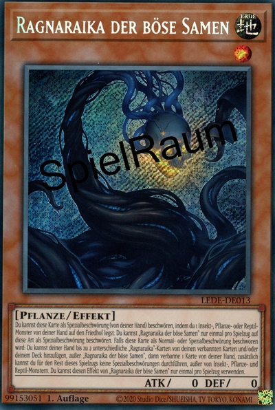 Ragnaraika the Evil Seed (V.1 - Secret Rare) Single: Yu-Gi-Oh! Legacy of Destruction Einzelkarte