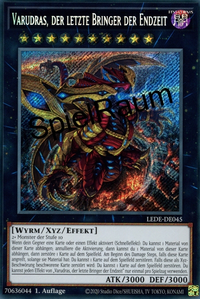 Varudras, the Final Bringer of the End Times (V.1 - Secret Rare) Single: Yu-Gi-Oh! Legacy of Destruction Einzelkarte