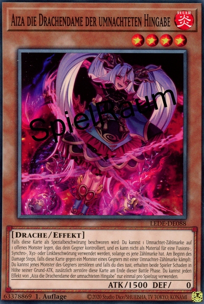 Aiza the Dragoness of Deranged Devotion Single: Yu-Gi-Oh! Legacy of Destruction Einzelkarte