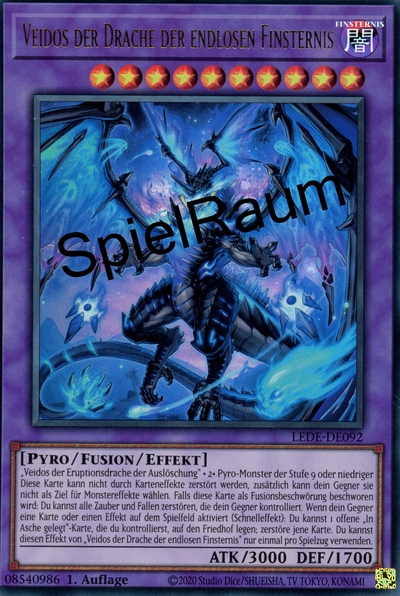Veidos the Dragon of Endless Darkness (V.1 - Ultra Rare) Single: Yu-Gi-Oh! Legacy of Destruction Einzelkarte