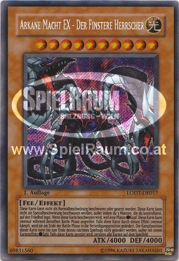 Arcana Force EX - The Dark Ruler (V.1 - Secret Rare)