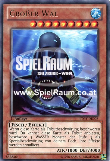 Big Whale Single: Yu-Gi-Oh! Lord of the Tachyon Galaxy Einzelkarte