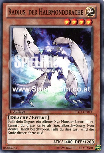 Radius, the Half-Moon Dragon Single: Yu-Gi-Oh! Lord of the Tachyon Galaxy Einzelkarte