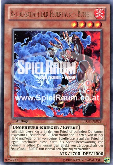 Brotherhood of the Fire Fist - Buffalo Single: Yu-Gi-Oh! Lord of the Tachyon Galaxy Einzelkarte
