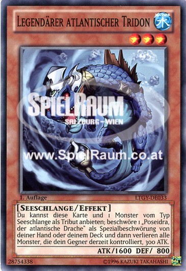 Legendary Atlantean Tridon Single: Yu-Gi-Oh! Lord of the Tachyon Galaxy Einzelkarte