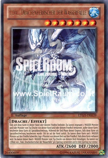 Tidal, Dragon Ruler of Waterfalls Single: Yu-Gi-Oh! Lord of the Tachyon Galaxy Einzelkarte