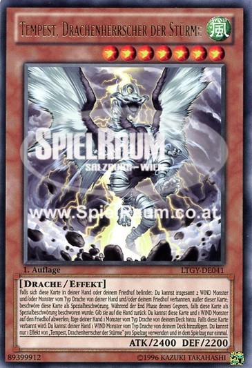 Tempest, Dragon Ruler of Storms Single: Yu-Gi-Oh! Lord of the Tachyon Galaxy Einzelkarte