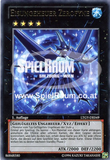 Ice Beast Zerofyne Single: Yu-Gi-Oh! Lord of the Tachyon Galaxy Einzelkarte
