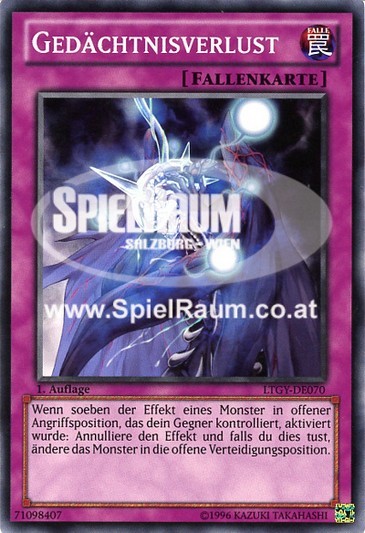 Memory Loss Single: Yu-Gi-Oh! Lord of the Tachyon Galaxy Einzelkarte