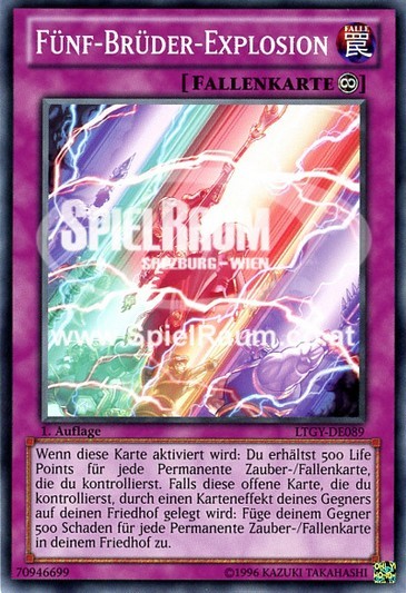 Five Brothers Explosion Single: Yu-Gi-Oh! Lord of the Tachyon Galaxy Einzelkarte