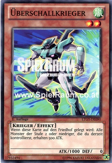 Sonic Warrior Single: Yu-Gi-Oh! Lord of the Tachyon Galaxy Einzelkarte