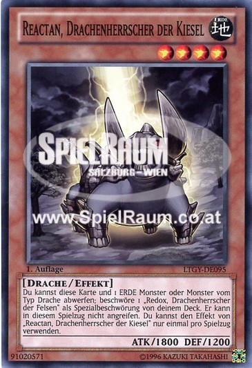 Reactan, Dragon Ruler of Pebbles Single: Yu-Gi-Oh! Lord of the Tachyon Galaxy Einzelkarte