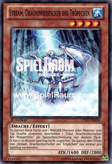 Stream, Dragon Ruler of Droplets Single: Yu-Gi-Oh! Lord of the Tachyon Galaxy Einzelkarte