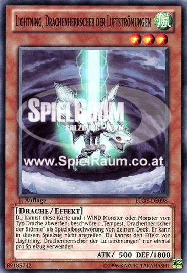 Lightning, Dragon Ruler of Drafts Single: Yu-Gi-Oh! Lord of the Tachyon Galaxy Einzelkarte
