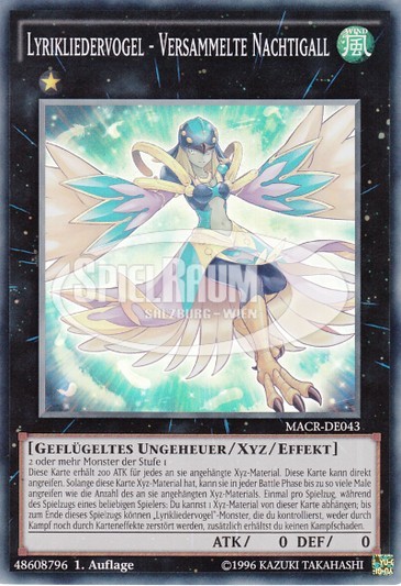 Lyrilusc - Assembled Nightingale Single: Yu-Gi-Oh! Maximum Crisis Einzelkarte