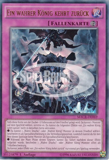 True King's Return Single: Yu-Gi-Oh! Maximum Crisis Einzelkarte
