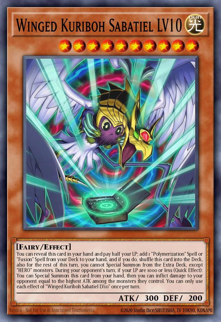 Winged Kuriboh Sabatiel LV10 (V.1 - Ultra Rare)
