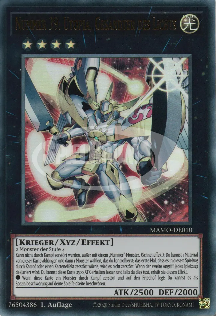 Number 39: Utopia, Emissary of Light (V.1 - Ultra Rare)