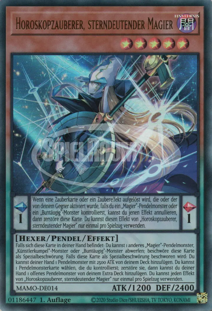 Horoscope Sorcerer, the Stargazer Magician (V.1 - Ultra Rare)