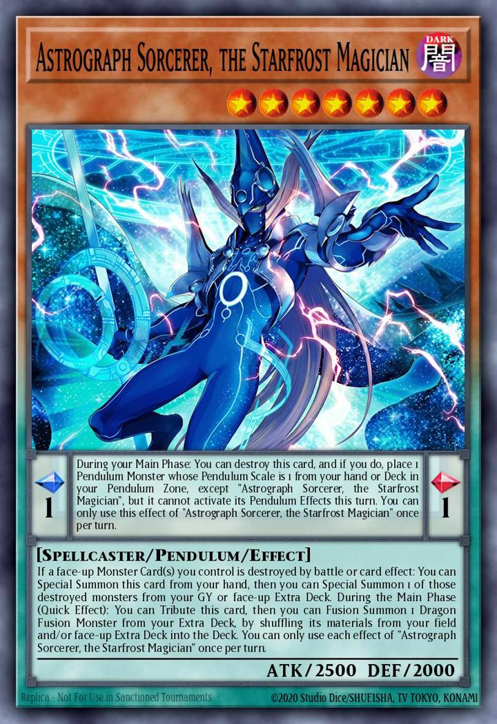 Astrograph Sorcerer, the Starfrost Magician (V.1 - Ultra Rare)