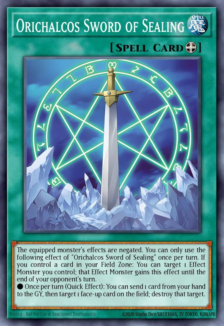 Orichalcos Sword of Sealing (V.1 - Ultra Rare)