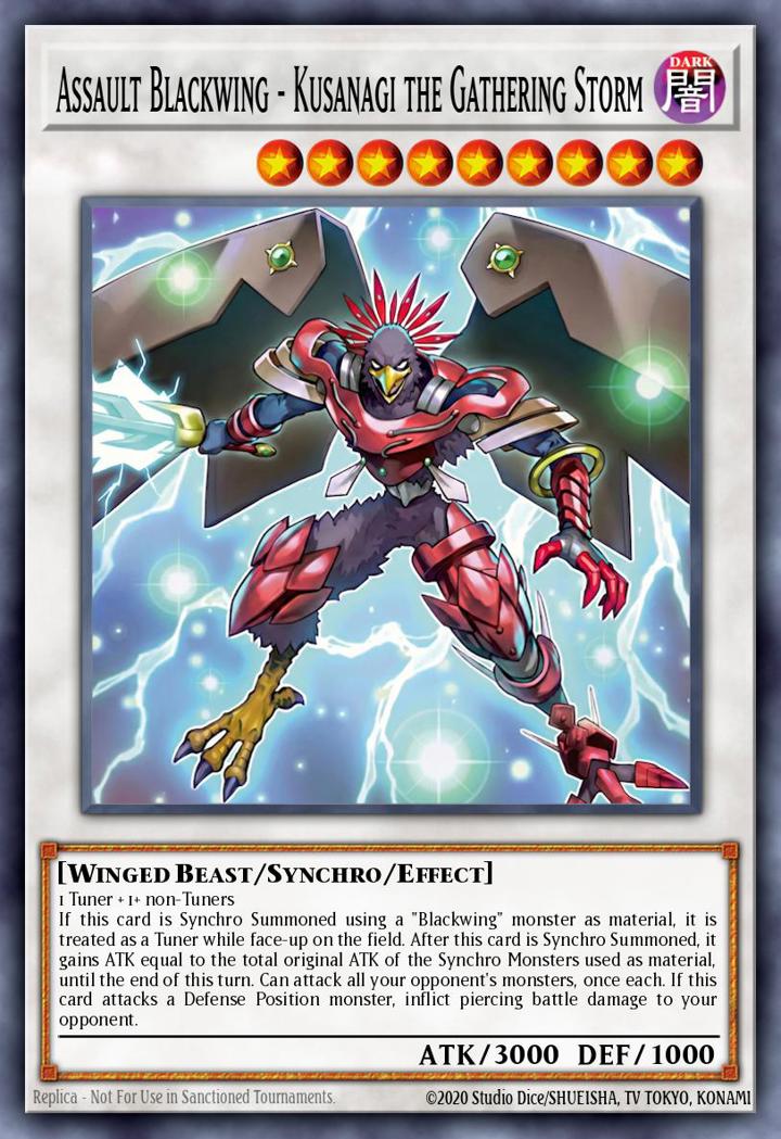 Assault Blackwing - Kusanagi the Gathering Storm (V.1 - Ultra Rare)
