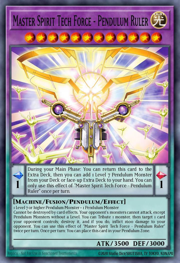 Master Spirit Tech Force - Pendulum Ruler (V.1 - Ultra Rare)
