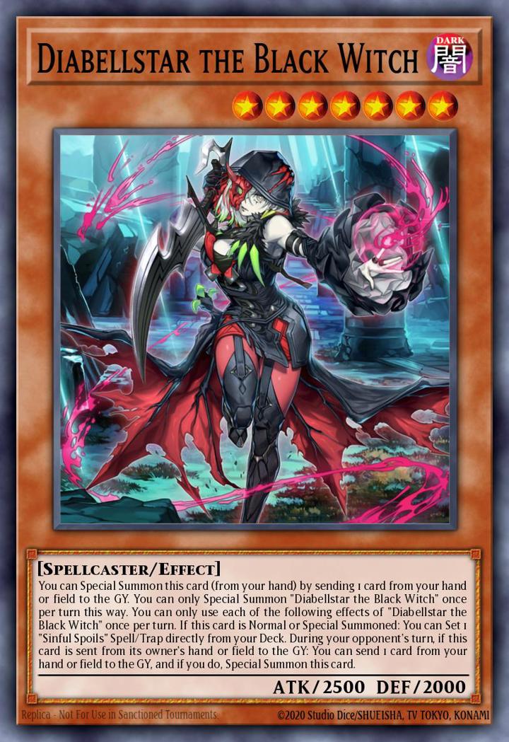 Diabellstar the Black Witch (V.1 - Ultra Rare)
